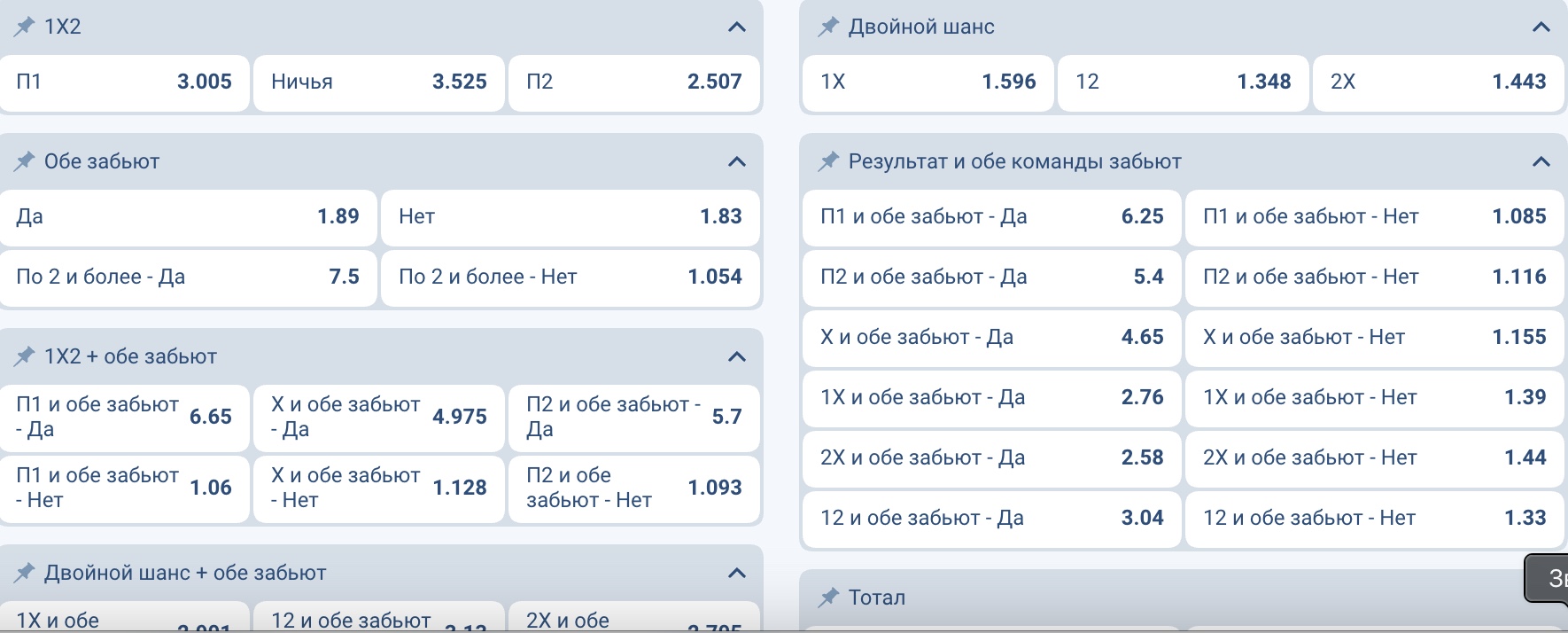 Ставки на РПЛ